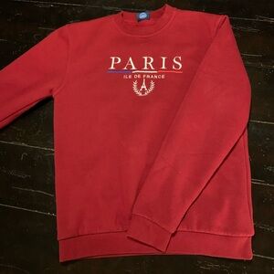 Red Crewneck Sweater - Paris Île de France
